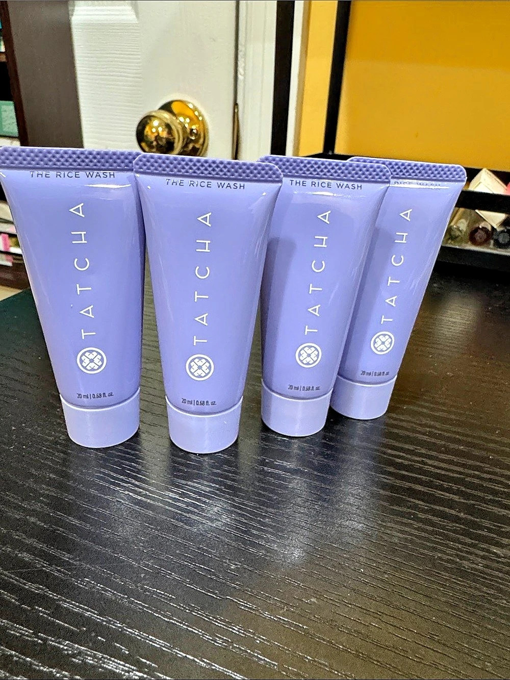 Tatcha The Rice Wash Skin-Softening Cleanser Set of 4 20 ml each (80 ml total)